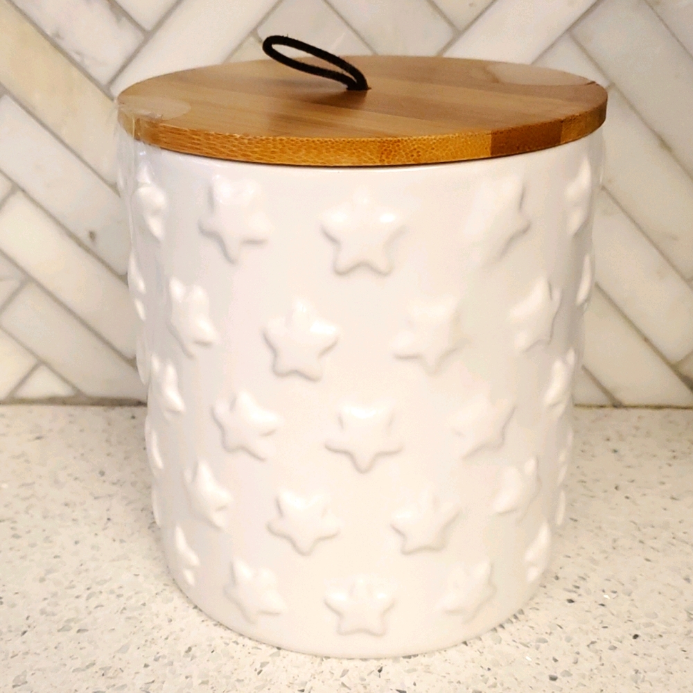 NWT Small Star Embossed Canister